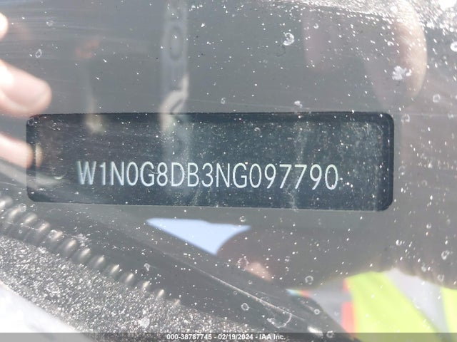 W1N0G8DB3NG097790 Mercedes-Benz Glc 300 Suv