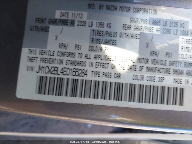 Mazda Mazda5 Sport 2014 JM1CW2BL4E0166284 Image 9