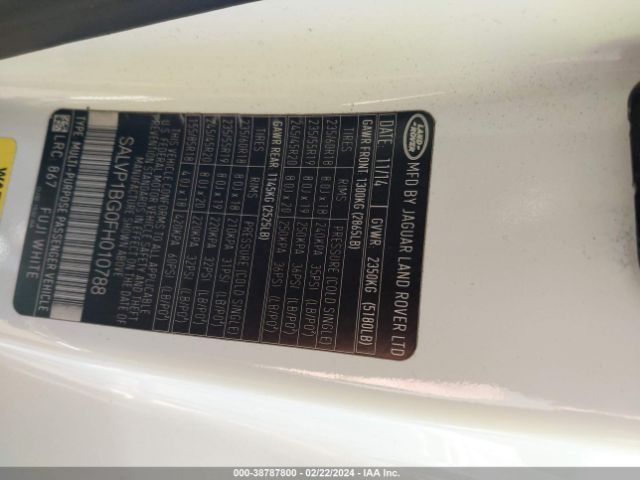 SALVP1BG0FH010788 Land Rover Range Rover Evoque Pure Plus