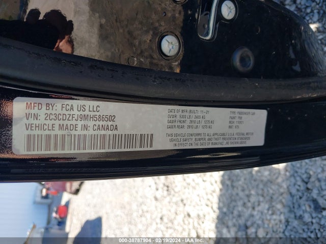 Dodge Challenger R/t Scat Pack Widebody 2021 2C3CDZFJ9MH586502 Image 9