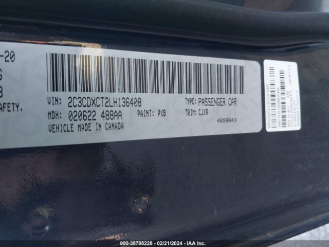2C3CDXCT2LH136408 Dodge Charger R/t Rwd