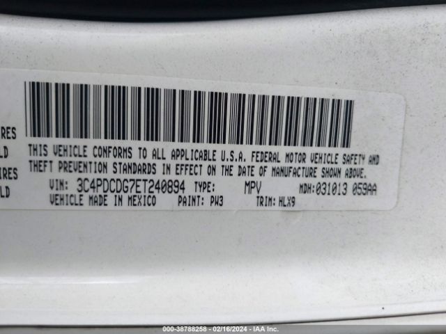 3C4PDCDG7ET240894 Dodge Journey Limited