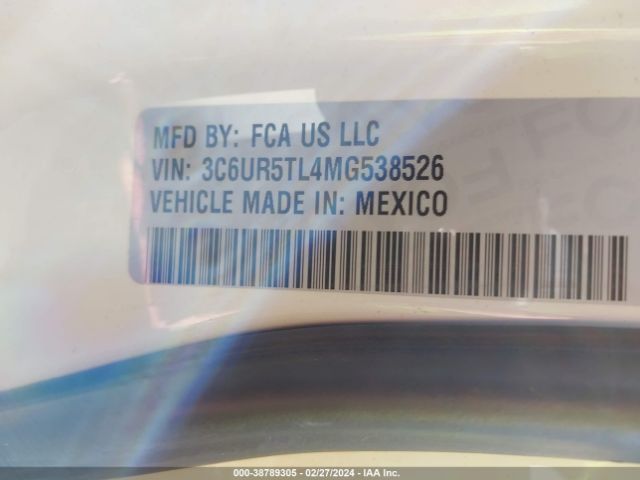 3C6UR5TL4MG538526 RAM 2500 Limited Mega Cab 4x4 6'4 Box