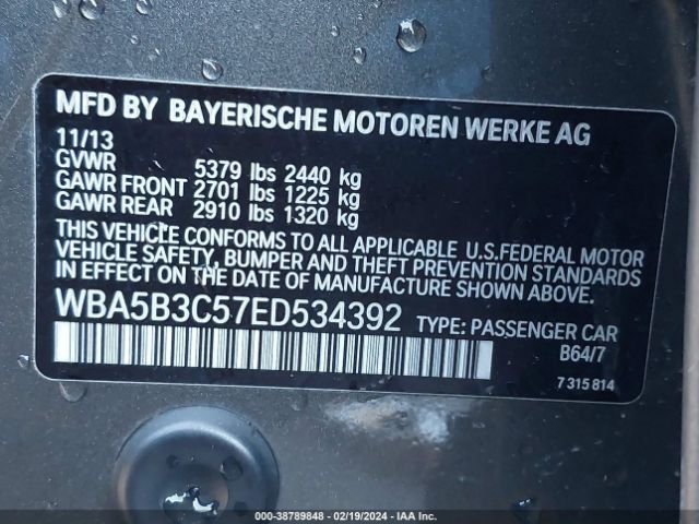 WBA5B3C57ED534392 BMW 535i Xdrive