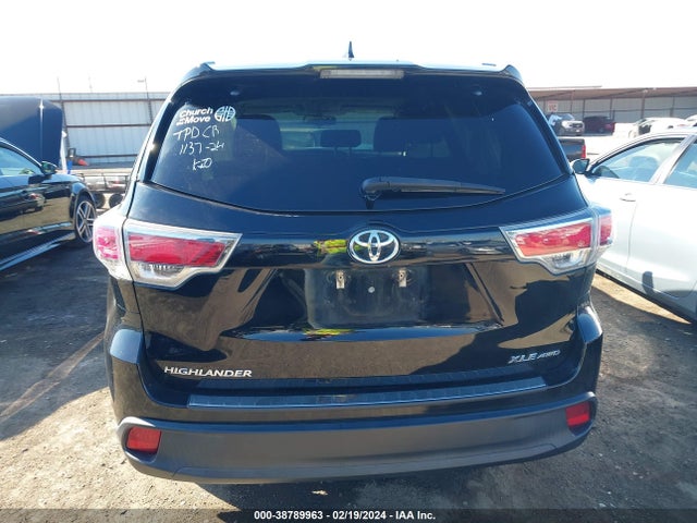 Toyota Highlander Xle V6 2016 5TDJKRFH9GS281061 Image 16