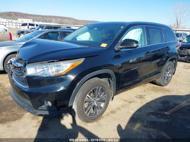 Toyota Highlander Xle V6 2016 5TDJKRFH9GS281061 Image 2
