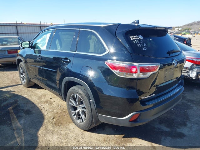 Toyota Highlander Xle V6 2016 5TDJKRFH9GS281061 Image 3