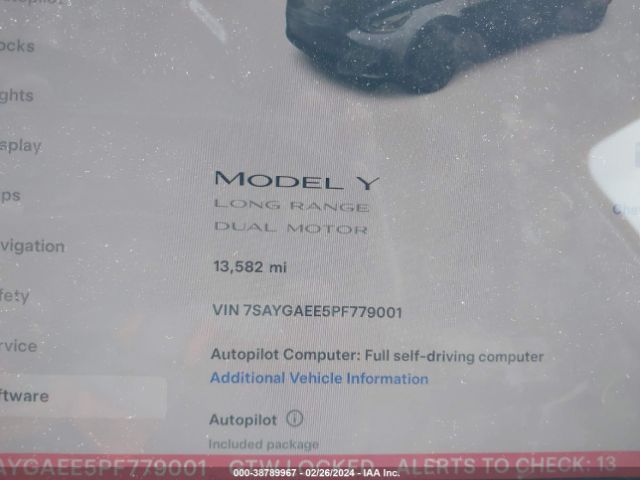 2023 TESLA MODEL Y 7SAYGAEE5PF779001 Photo 6