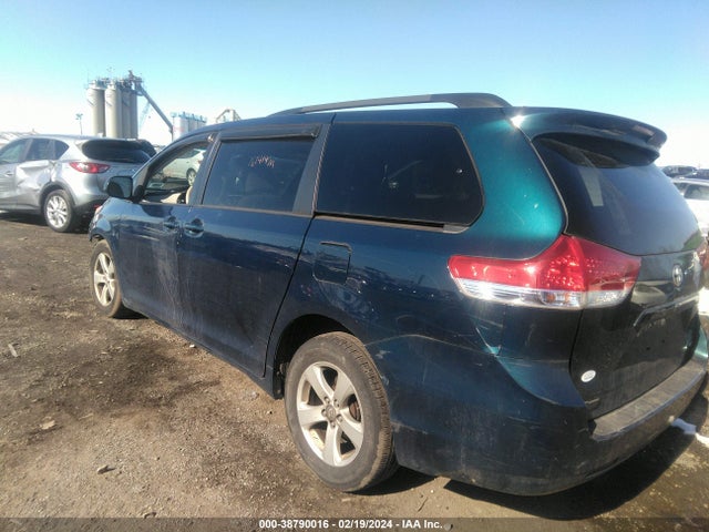 2012 TOYOTA SIENNA LE V6 8 PASSENGER VIN: 5TDKK3DC9CS190102