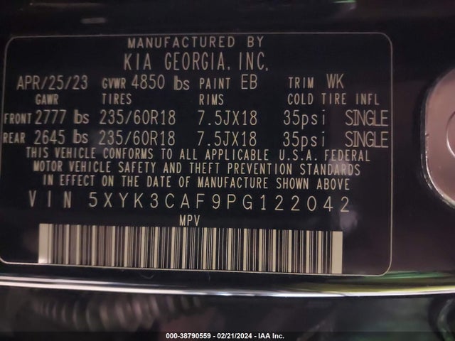 KIA Sportage Ex 2023 5XYK3CAF9PG122042 Image 9