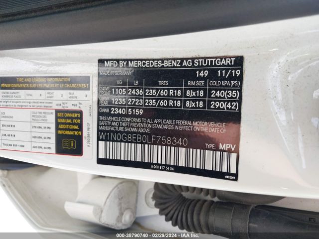 W1N0G8EB0LF758340 Mercedes-Benz Glc 300 4matic