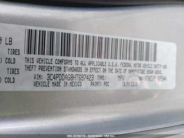 Dodge Journey Se Awd 2017 3C4PDDAG8HT697423 Image 9