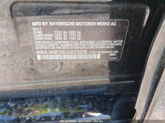 WBAJA9C56JG622928 BMW 530e Iperformance