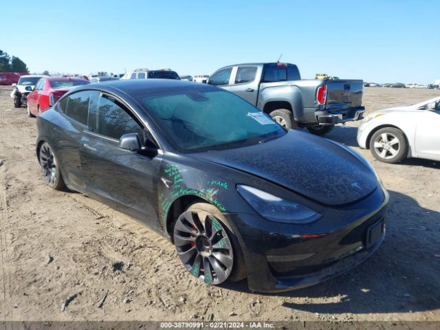 2021 Tesla Model 3 Performance Dual Motor All-wheel Drive მანქანა იყიდება აუქციონზე, vin: 5YJ3E1EC6MF984690, აუქციონის ნომერი: 38790991