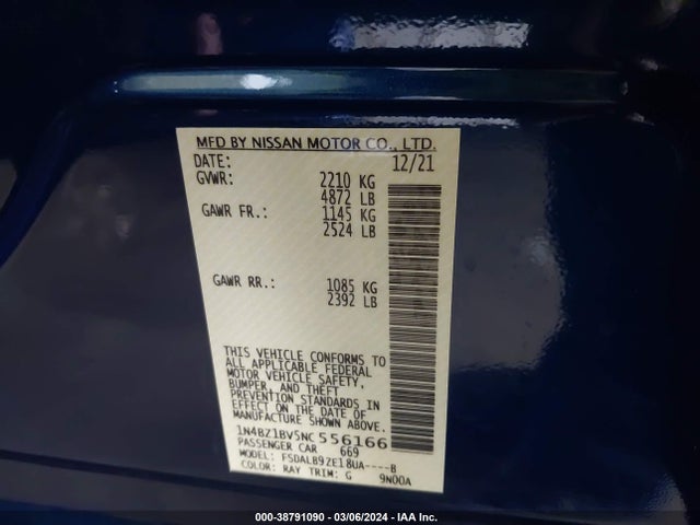 Nissan Leaf S Plus 62 Kwh 2022 1N4BZ1BV5NC556166 Image 12