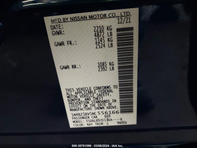 Nissan Leaf S Plus 62 Kwh 2022 1N4BZ1BV5NC556166 Image 9