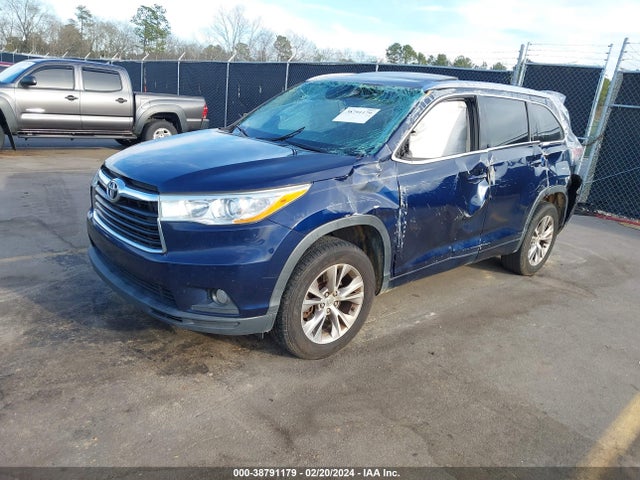 Toyota Highlander Xle V6 2014 5TDKKRFH8ES034096 Image 2