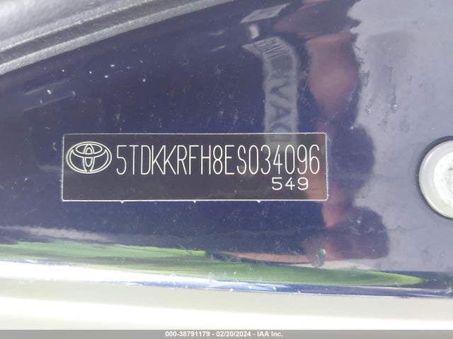 Toyota Highlander Xle V6 2014 5TDKKRFH8ES034096 Image 9