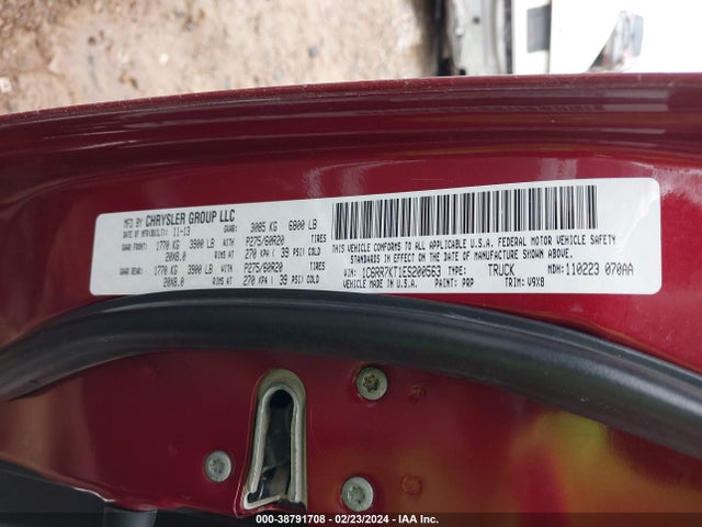 RAM 1500 Express 2014 1C6RR7KT1ES200563 Image 9
