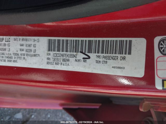 1C3CDZAB7EN155942 Dodge AVENGER SE