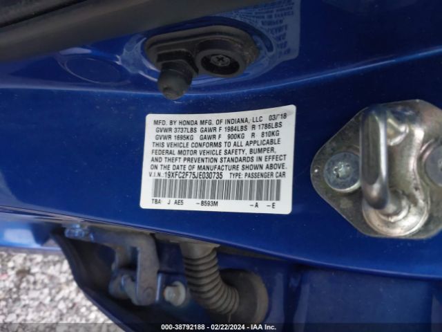 19XFC2F75JE030735 Honda CIVIC EX