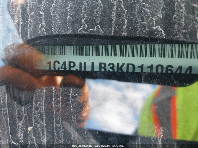1C4PJLLB3KD110644 Jeep Cherokee Latitude Plus Fwd