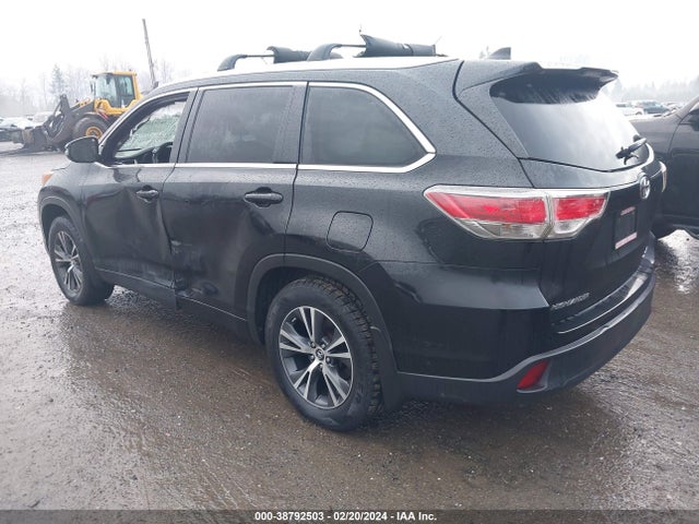 Toyota Highlander Xle V6 2016 5TDJKRFH7GS275047 Image 3