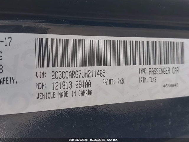 2C3CCARG7JH211465 Chrysler 300 Touring L Awd