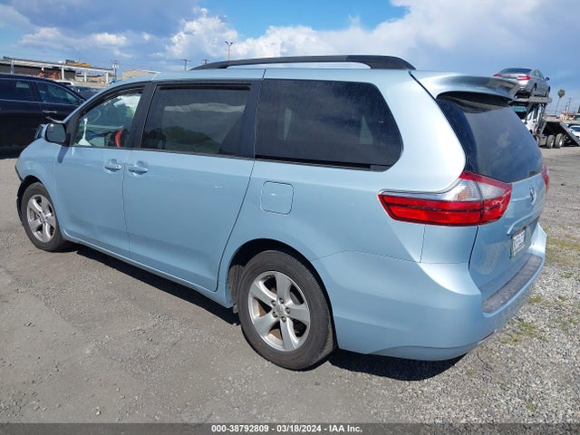 2015 TOYOTA SIENNA LE 8 PASSENGER VIN: 5TDKK3DCXFS535738