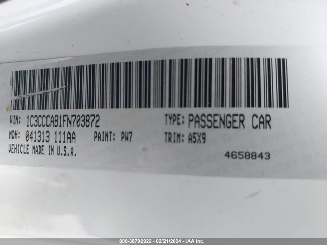 Chrysler 200 Limited 2015 1C3CCCAB1FN703872 Image 9