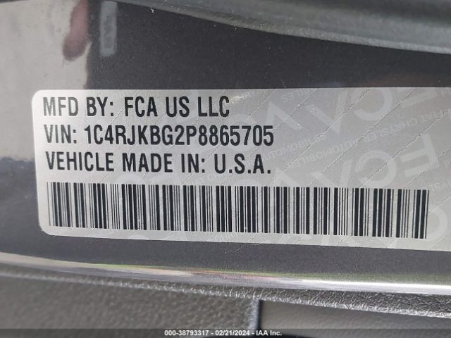 1C4RJKBG2P8865705 Jeep Grand Cherokee L Limited 4x4