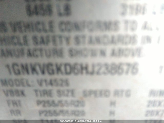 Chevrolet Traverse 1lt 2017 1GNKVGKD6HJ238676 Image 9
