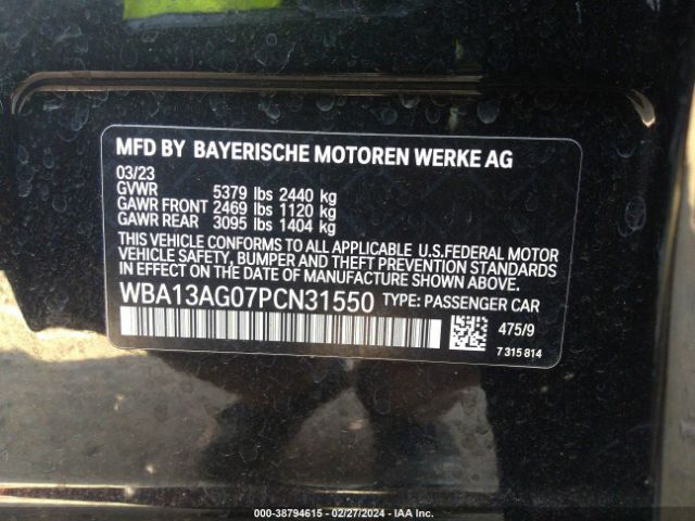 WBA13AG07PCN31550 BMW 530e