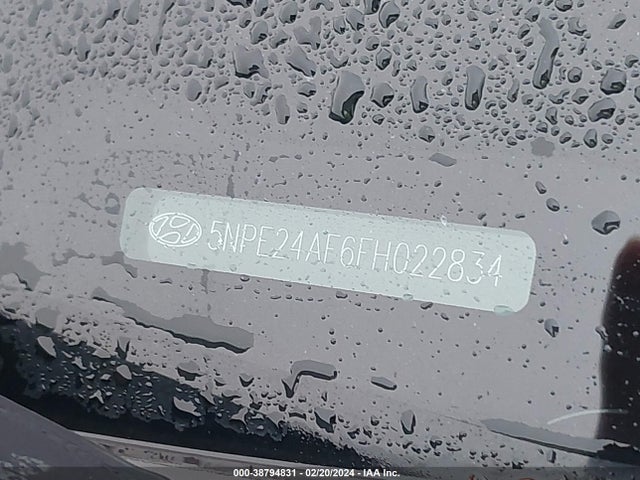 Hyundai SONATA SE 2015 5NPE24AF6FH022834 Image 9