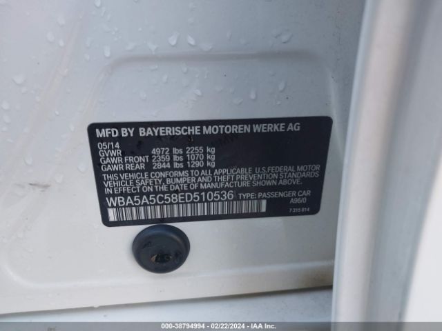 WBA5A5C58ED510536 BMW 528I