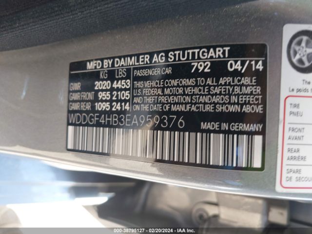 WDDGF4HB3EA959376 Mercedes-Benz C 250 Luxury/sport
