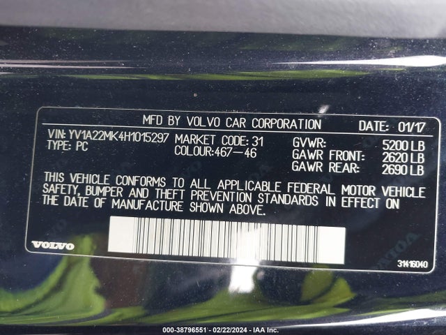 YV1A22MK4H1015297 Volvo S90 T6 Momentum