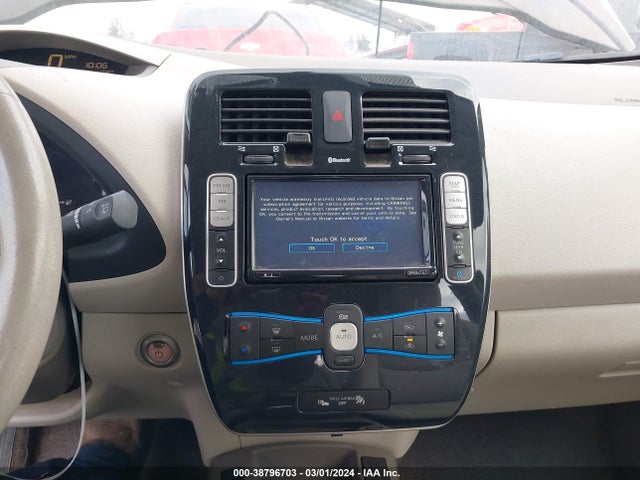 2012 NISSAN LEAF SL VIN: JN1AZ0CP9CT024967