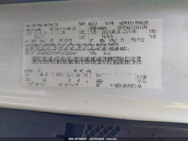 1FTBW2CM7HKA88241 Ford Transit-350