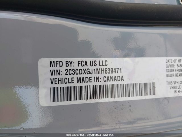 2C3CDXGJ1MH639471 Dodge Charger Scat Pack Rwd