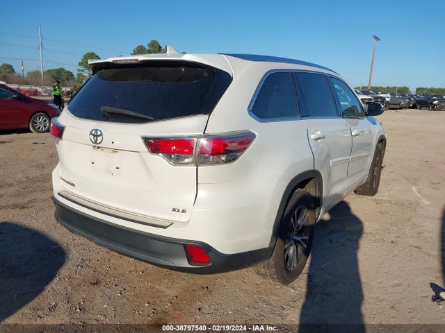 Toyota Highlander Xle V6 2016 5TDKKRFH3GS166623 Image 4