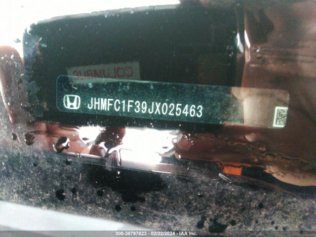 Honda CIVIC EX 2018 JHMFC1F39JX025463 Image 9