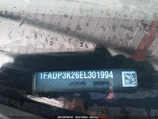 2014 FORD FOCUS SE VIN: 1FADP3K26EL301994