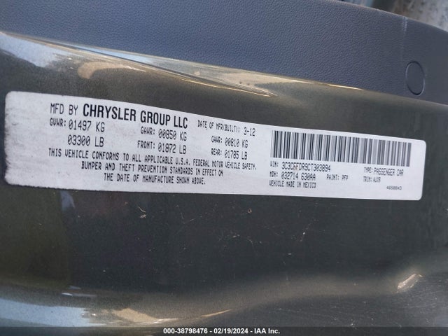 2012 FIAT 500C 3C3CFFDR9CT303894 Photo 8