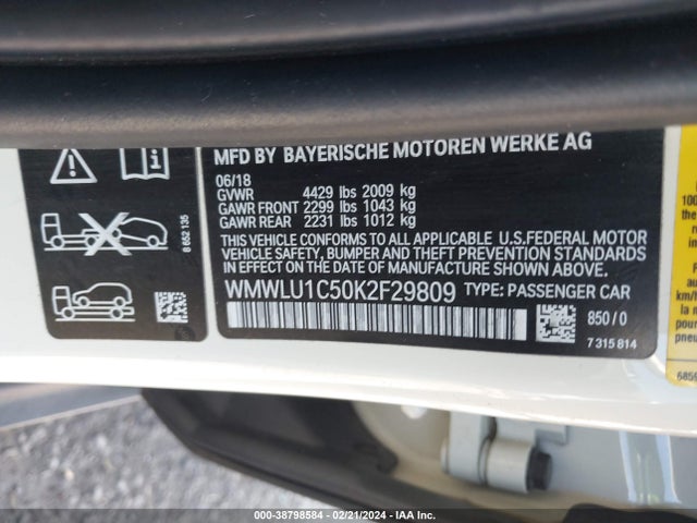 2019 MINI CLUBMAN WMWLU1C50K2F29809 Photo 8