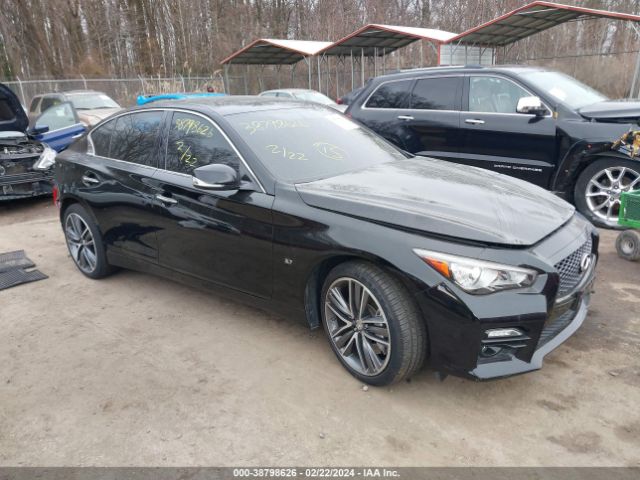 38798626 :رقم المزاد ، JN1BV7AR3FM392704 vin ، 2015 Infiniti Q50 Sport مزاد بيع