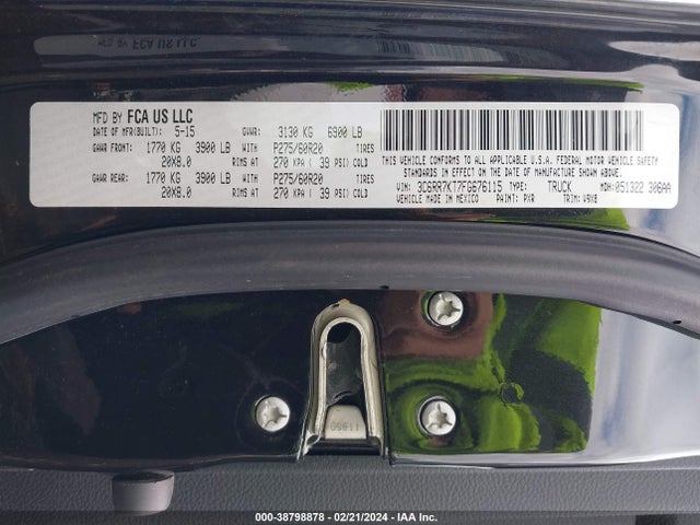 RAM 1500 Express 2015 3C6RR7KT7FG676115 Image 9