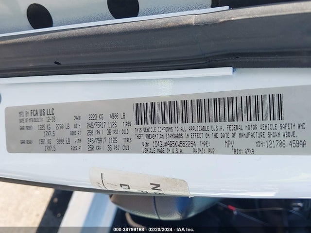 1C4GJXAG5KW552254 Jeep Wrangler Sport S 4x4