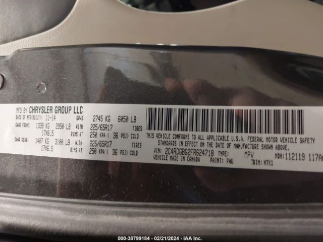 2C4RDGBG2FR624718 Dodge Grand Caravan American Value Pkg