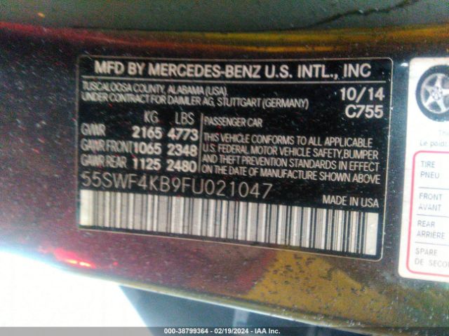 55SWF4KB9FU021047 Mercedes-Benz C 300 4matic/luxury 4matic/sport 4matic